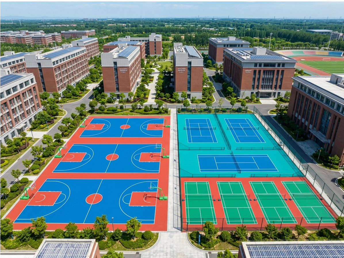 平顶山市硅PU球场硅PU球场 - 厂家